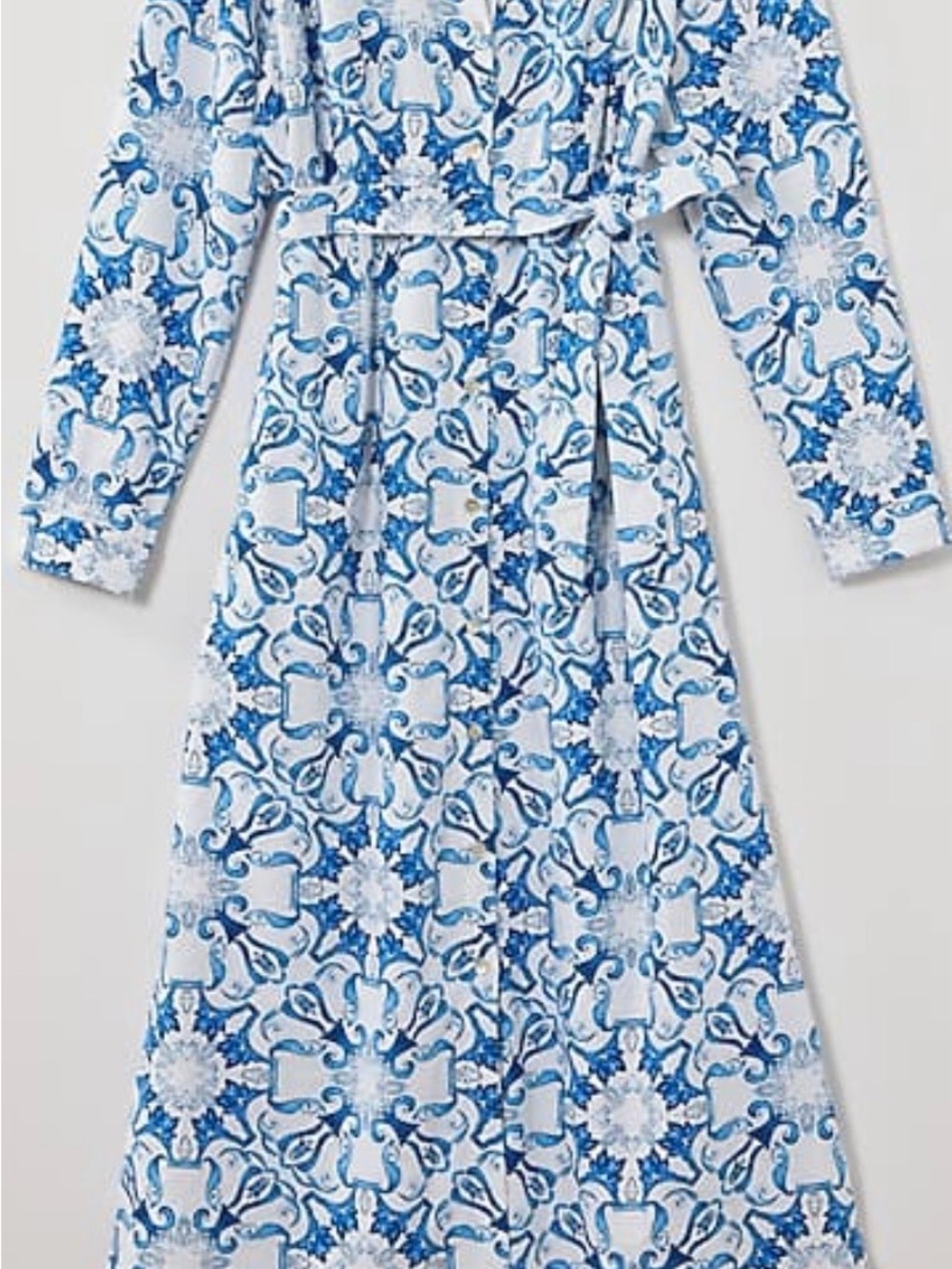J. Jill Belted A-Line Shirtdress - Petite Large